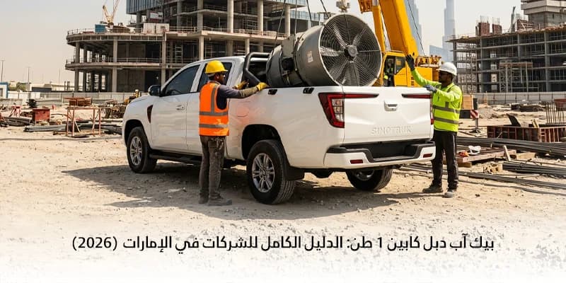 بيك اب دبل كابين 1 طن: الدليل الكامل للشركات في الإمارات (2026)